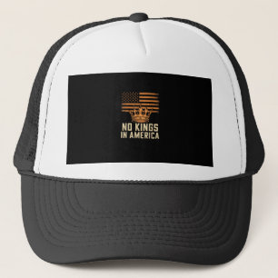 No Kings In America United States Independence Cre Trucker Hat