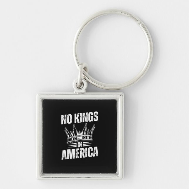 No Kings In America United States Independence Vin Keychain (Front)