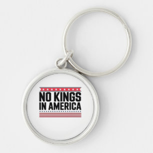 No Kings In America USA Bold Design Keychain
