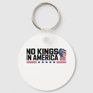 No Kings In America USA Creative Casual Keychain