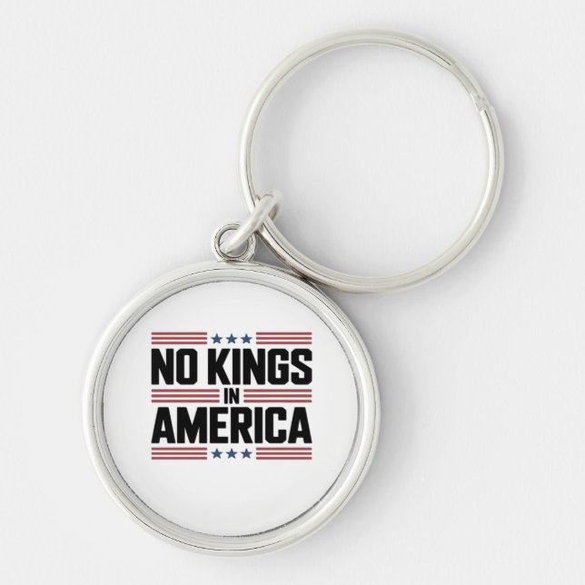 No Kings In America USA Creative Style Keychain (Front)