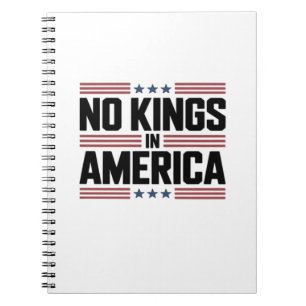 No Kings In America USA Creative Style Notebook