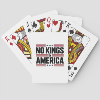 No Kings In America USA Creative Style Playing Cards