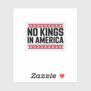 No Kings In America USA Minimal Clean