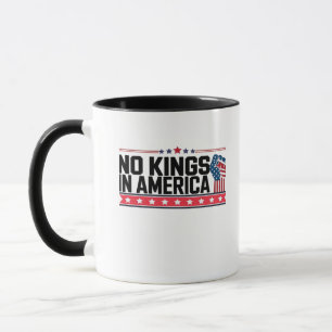 No Kings In America USA Minimal Clean Mug
