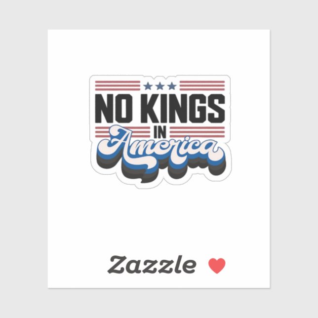 No Kings In America USA Retro Classic (Sheet)
