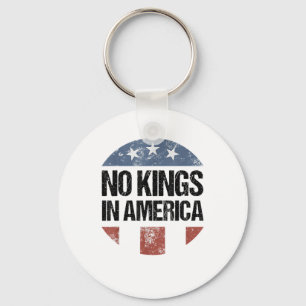 No Kings In America Vintage Patriotic No Kings Cre Keychain