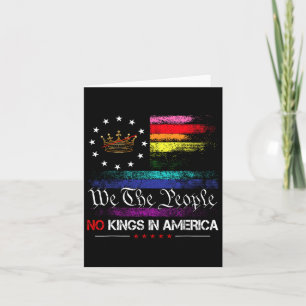 No Kings In America We The People 1776 Political M Card