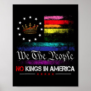 No Kings In America We The People 1776 Political M Poster