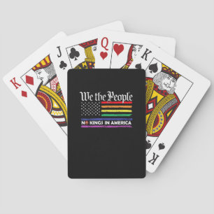 No Kings In America We The People Creative Design Playing Cards