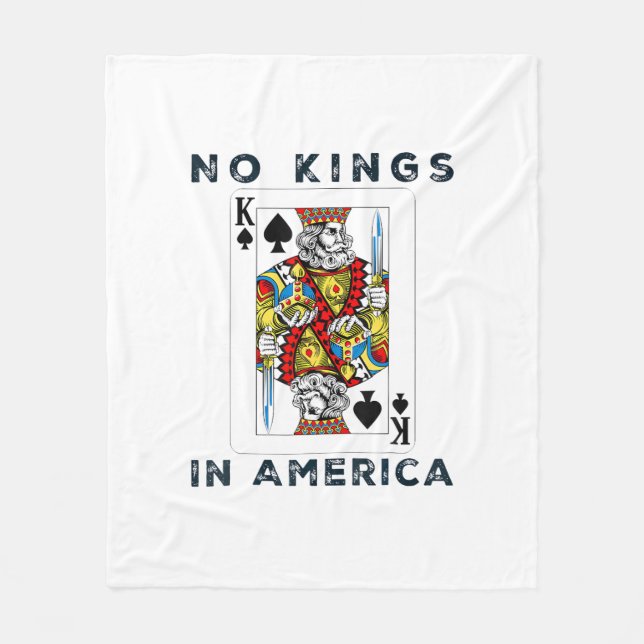 No Kings In America We The People Creative Style Fleece Blanket (Front)