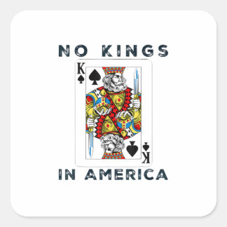 No Kings In America We The People Creative Style Square Sticker