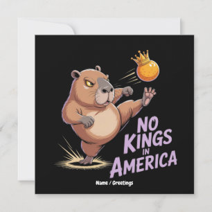 No Kings In America We The People Funny Political Invitation