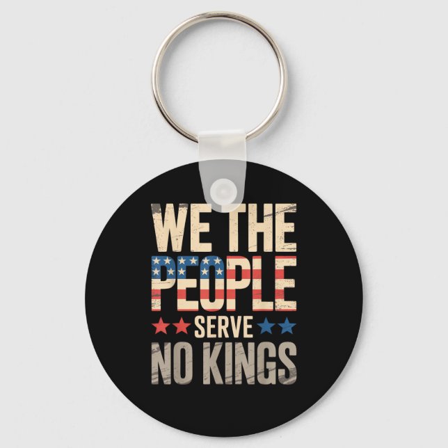 No Kings In America We The People Keychain (Front)