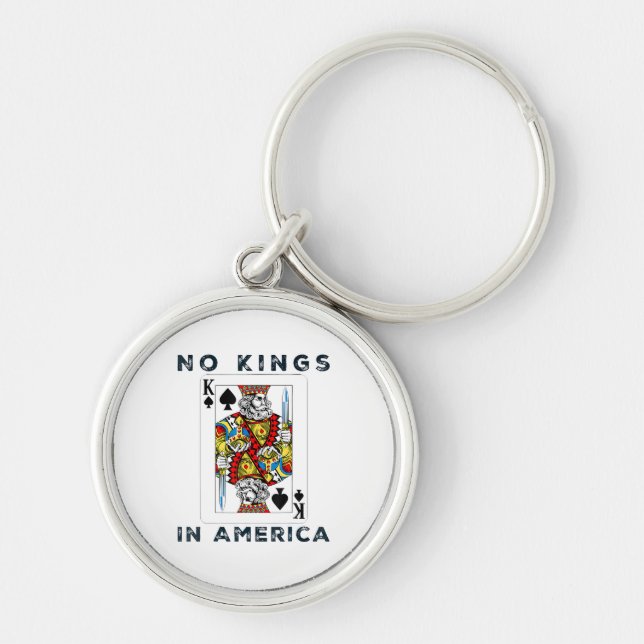 No Kings In America We The People Political Creati Keychain (Front)