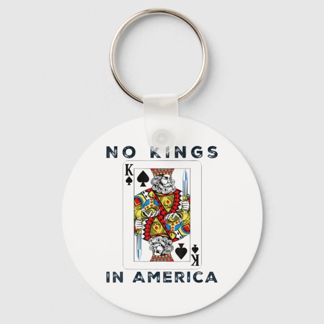 No Kings In America We The People Political Creati Keychain (Front)