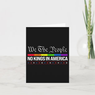 No Kings In America We The People Political Shirt Card