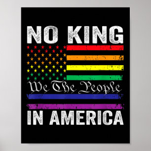 No Kings In America We The People Political Shirt  Poster
