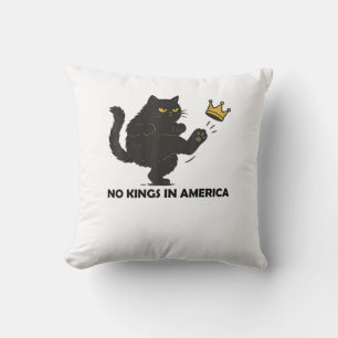 No Kings In America We The People Political Vintag Throw Pillow