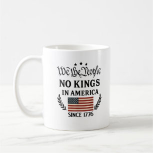 No Kings In America We The People Retro Classic Coffee Mug