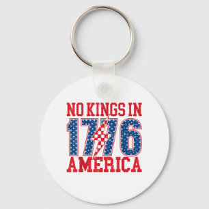 No Kings In America We The People Vintage Keychain