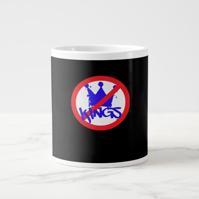 No Kings In The USA Classic Large Coffee Mug (Front)