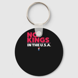 No Kings In The USA Trendy Graphic Keychain