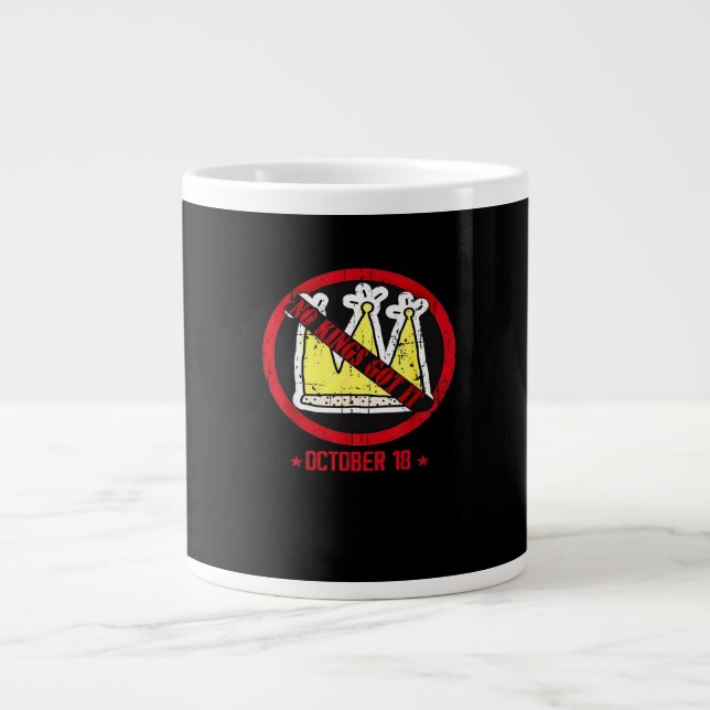 No Kings It Classic Creative Style Large Coffee Mug (Front)
