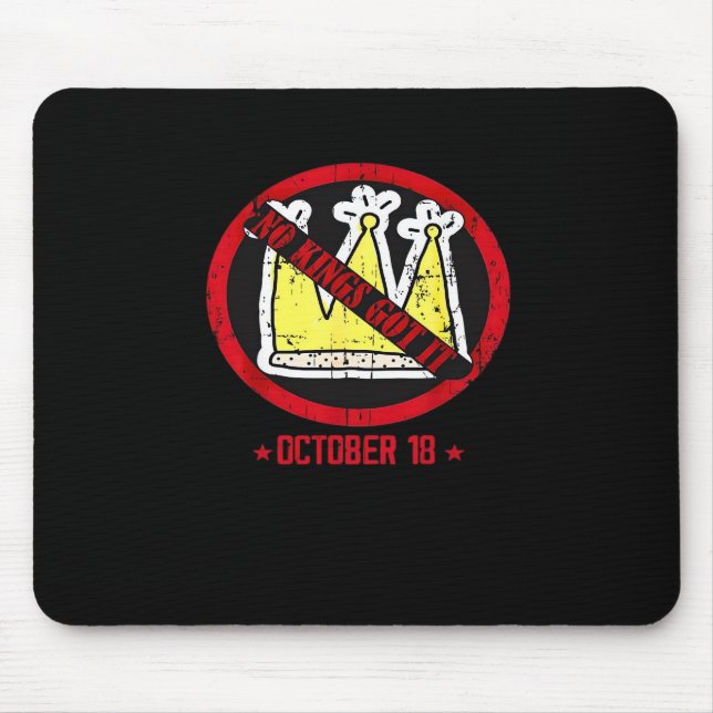 No Kings It Classic Creative Style Mouse Pad (Front)