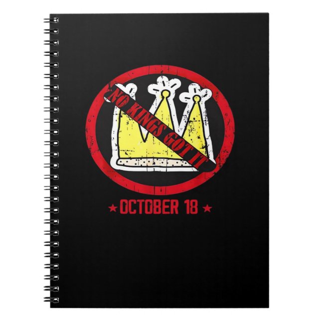 No Kings It Classic Creative Style Notebook (Front)