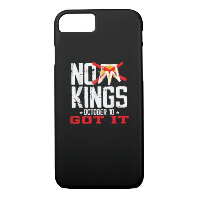 No Kings It Classic Minimal Design Case-Mate iPhone Case (Back)