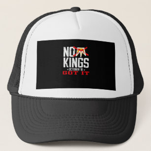 No Kings It Classic Minimal Design Trucker Hat