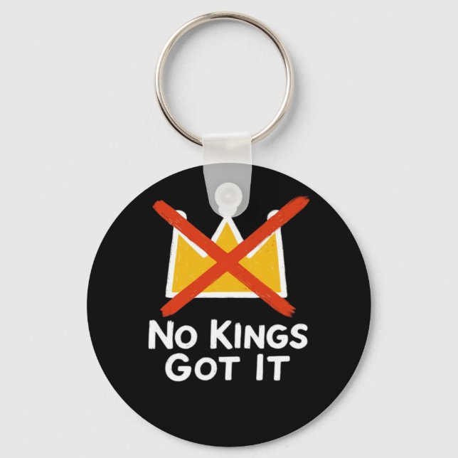 No Kings It - Defiant To The People Anti-Tyranny 1 Keychain (Front)