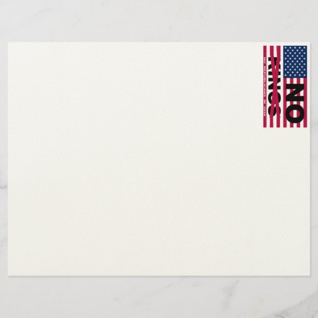 NO KINGS LETTERHEAD (Front)