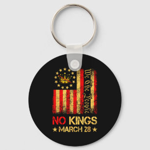 No kings march 28 2026 no kings day us flag vintag keychain