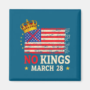 No kings march 28 2026 no kings day us flag vintag magnet