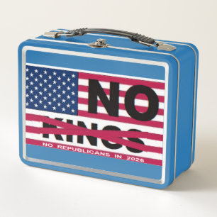 NO KINGS METAL LUNCH BOX