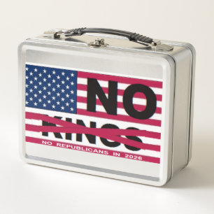 NO KINGS METAL LUNCH BOX