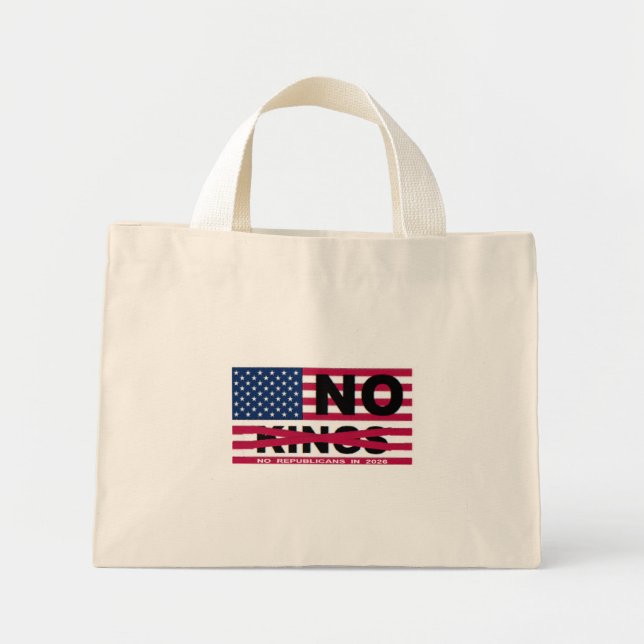 NO KINGS MINI TOTE BAG (Front)
