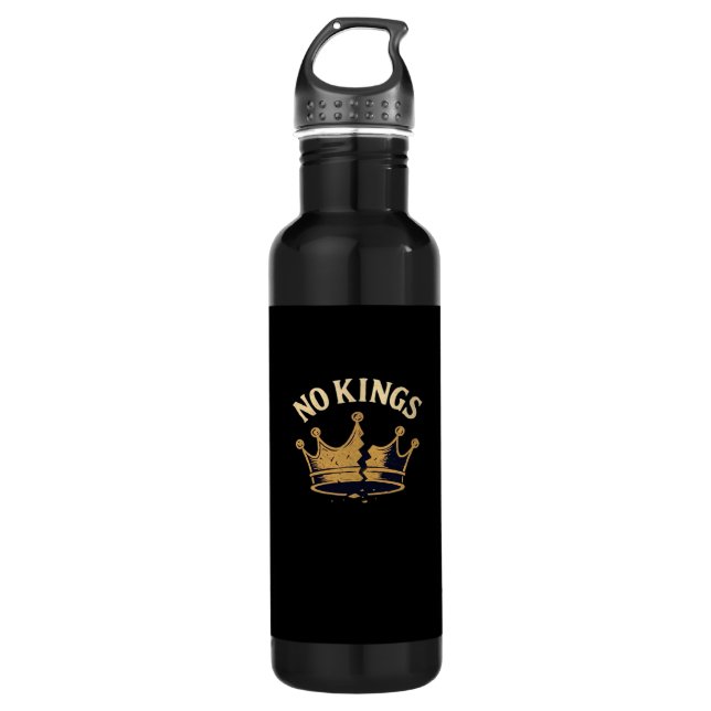 No Kings Minimal Clean 710 Ml Water Bottle (Front)