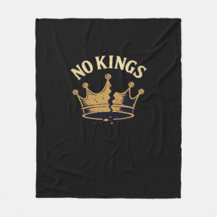 No Kings Minimal Clean Fleece Blanket