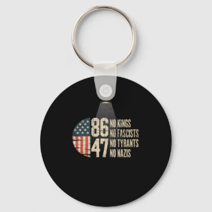 No Kings No Fascists No Tyran Keychain