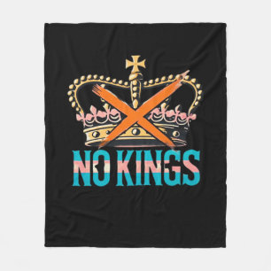 No Kings No Oligarchs Fleece Blanket