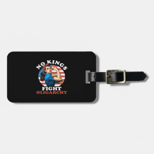 No Kings Oligarchy Retro Classic Luggage Tag
