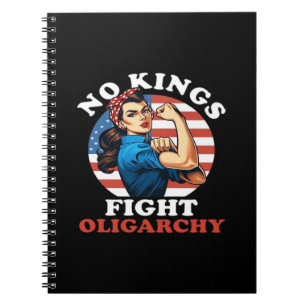 No Kings Oligarchy Retro Classic Notebook