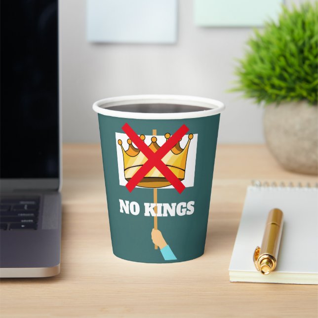 No Kings Paper Cup (Insitu)