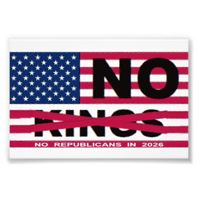 NO KINGS PHOTO PRINT (Front)