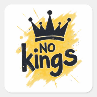 No Kings – Power to the People Design Square Sticker