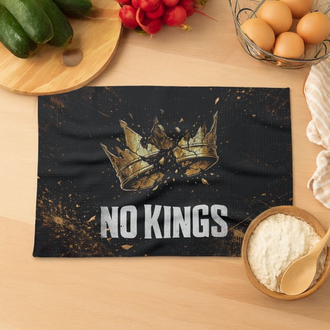 No Kings Protest Kitchen Towel (Creator Uploaded)