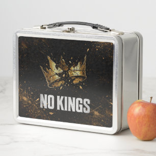 No Kings Protest Metal Lunch Box
